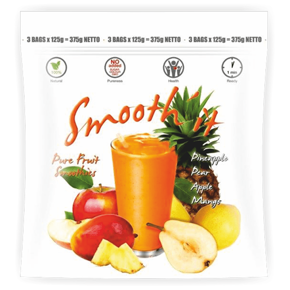 Smoothie - Pineapple, Mango, Pear, Apple $3.30
