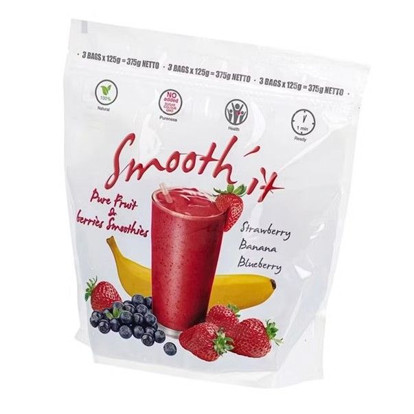 Smoothie -Strawberry, Banana, Wild Blueberries $0.95