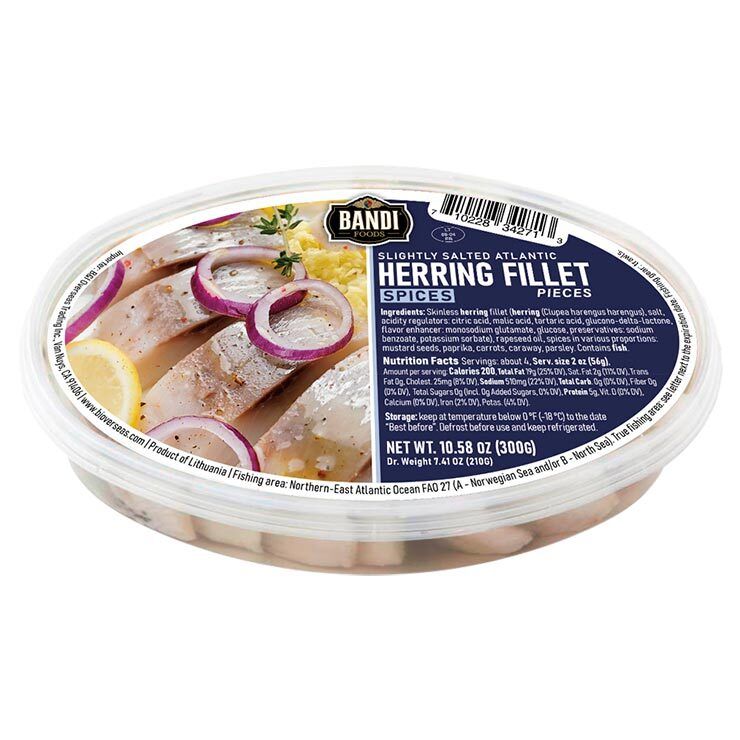 Bandi Herring Fillet Pieces in Oil with Spices 300g $3.20