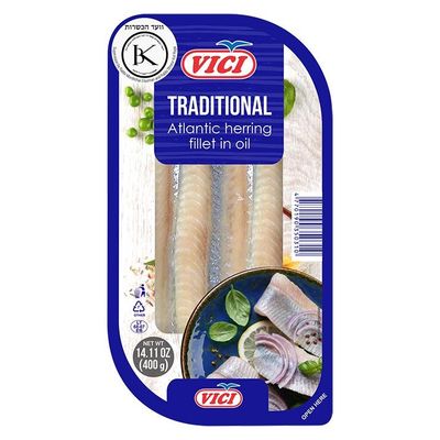 Vici Herring Fillet Traditional in Oil 400g $2.90