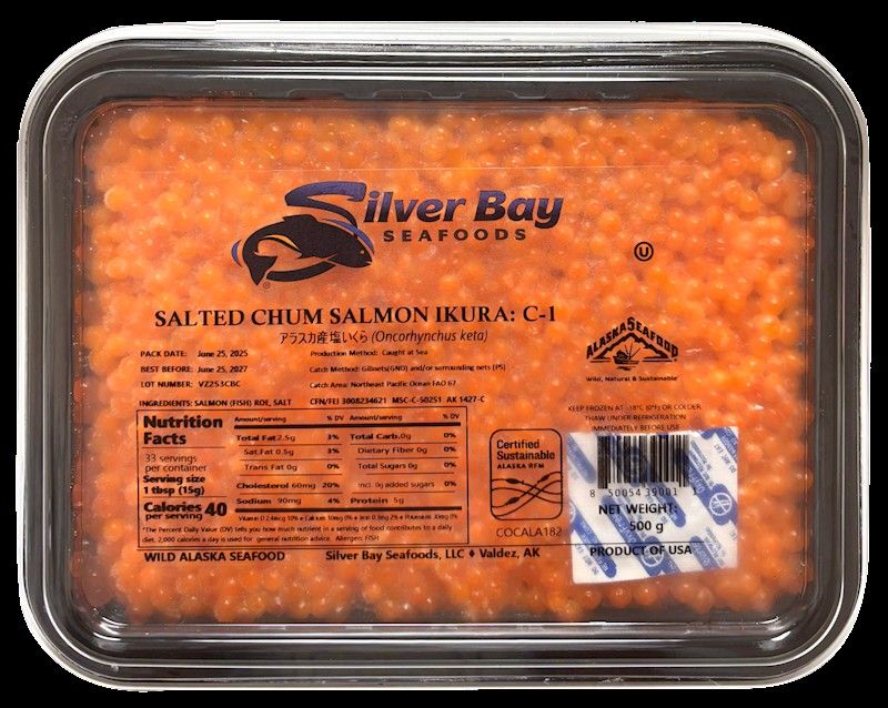 &quot;SILVER BAY&quot; CHUM Salmon Ikura C1 500g $44.95 lb
