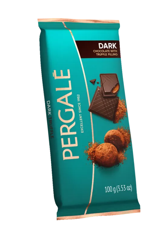 Dark Chocolate With Truffles Pergale 100g $2.15