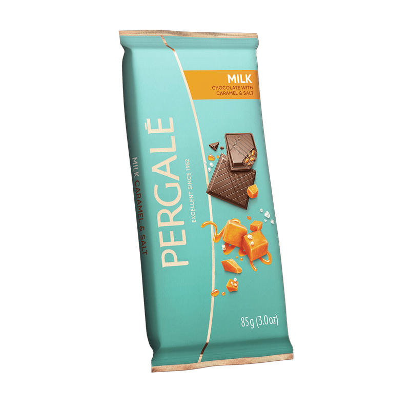 Pergale  Milk Chocolate with  Crispy Caramel and Salt $2.40