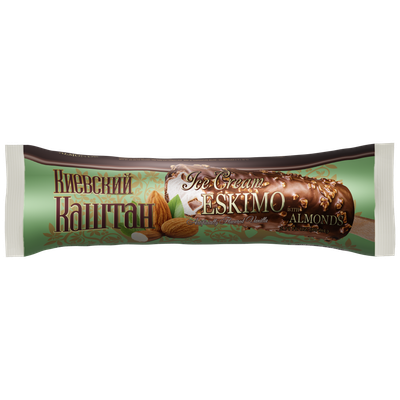 Kievskiy Kashtan Eskimo Vanilla with Almonds ice cream 80ml $1.20
