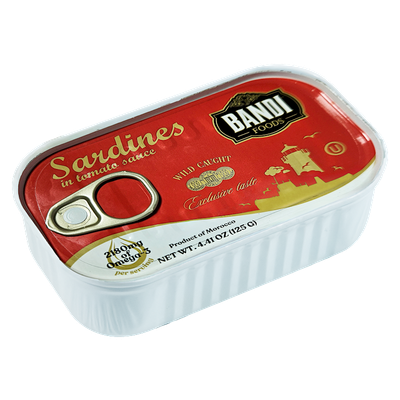 Bandi Sardines in Tomato (EO) 125g $0.85 Kosher U