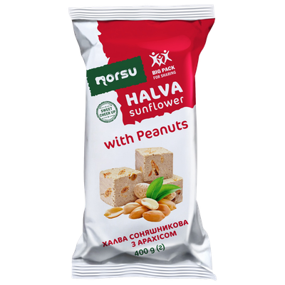 Sunflower halva with Peanuts "Norsu" $1.95