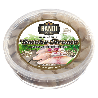 Bandi Smoke Aroma Gourmet Herring Fillet in Oil 500g $4.80