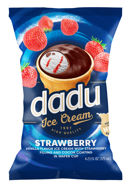 Dadu Vanilla - Strawberry Ice cream $1.60