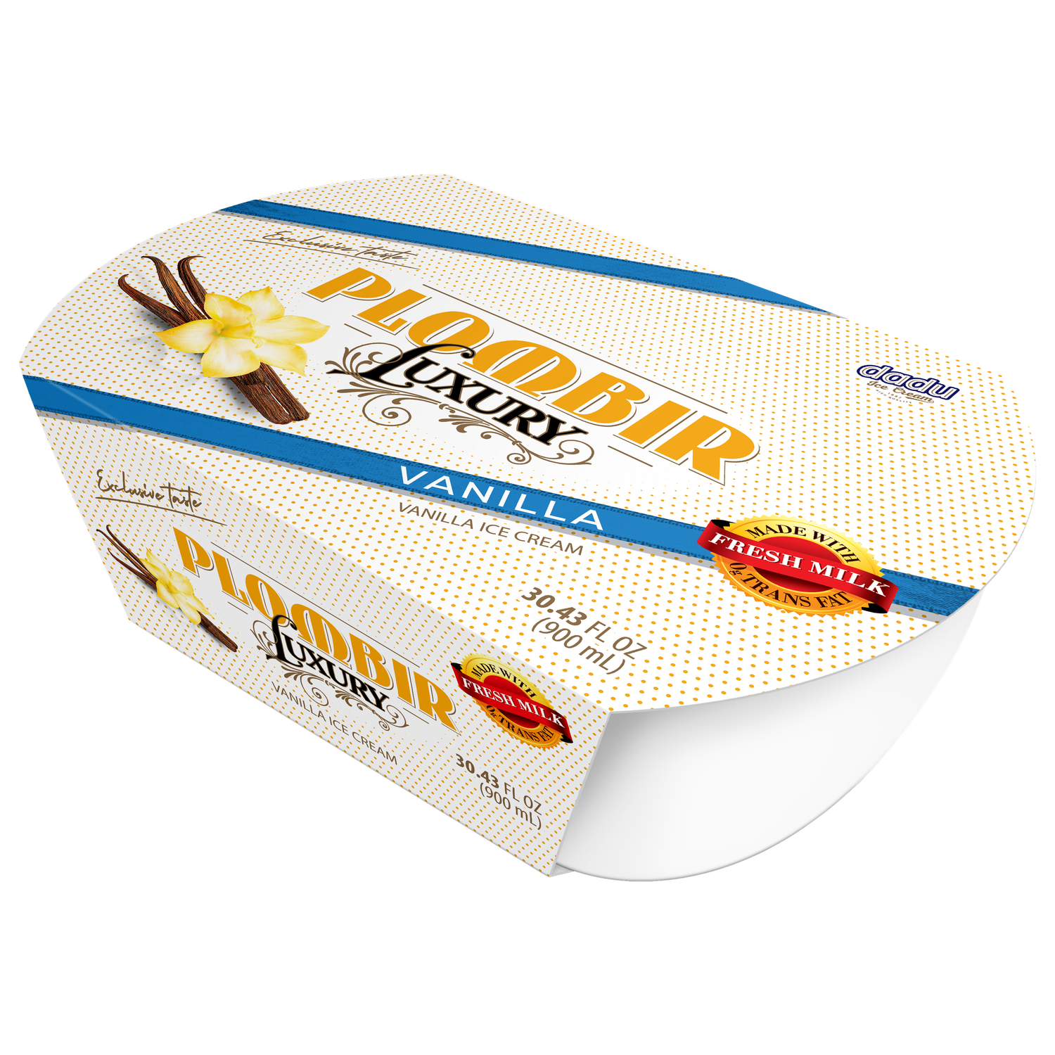 Dadu Luxury Vanilla Ice Cream 900ml $6.50 NEW