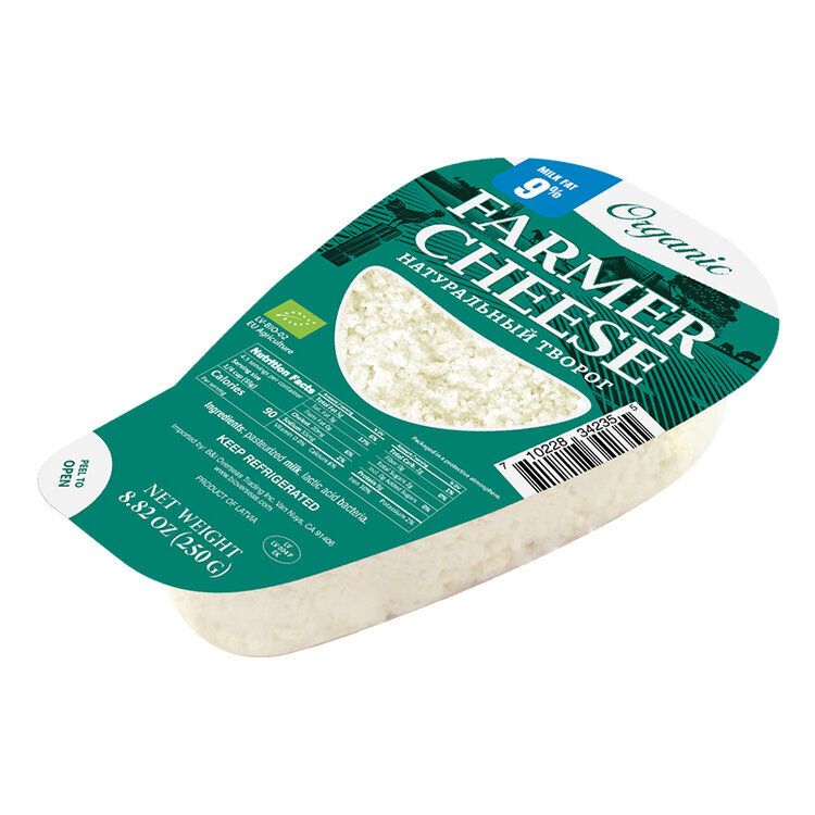Organic Farm Cheese 9% $3.00