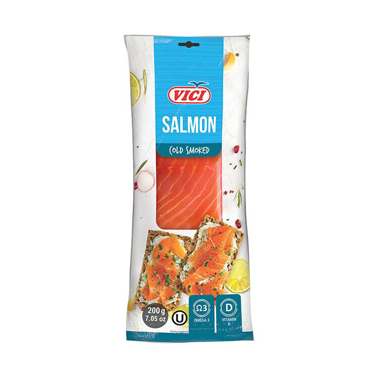 Vici Cold Smoked Salmon 200g VP $7.95