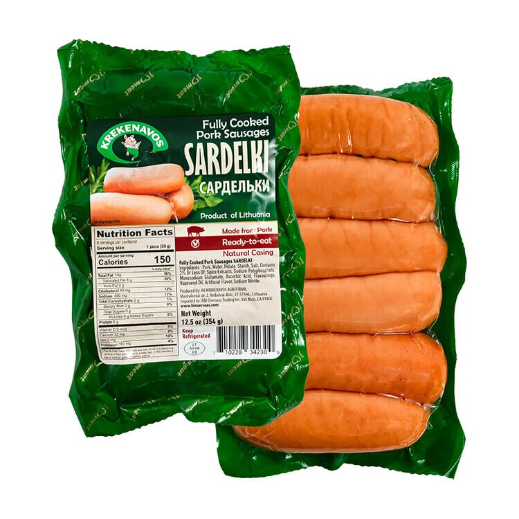 Krekenavos Pork Sardeli Sausages $4.50 new lower