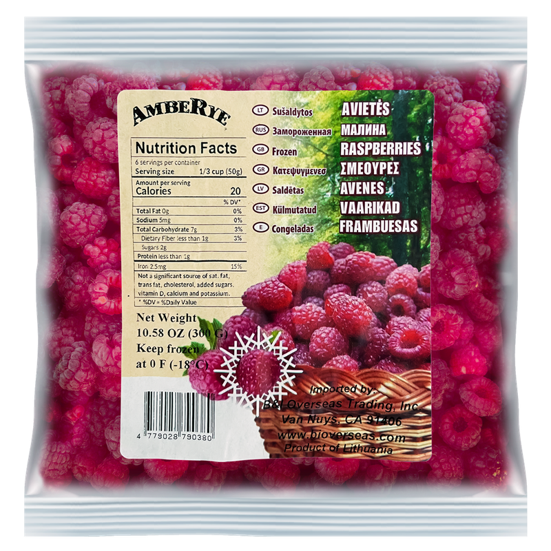 AmbeRye Frozen Raspberry 300g $4.25
