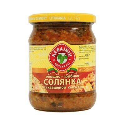 Kedainiu Solyanka Soup From Pickled Cabbage Mushrooms Vegetables 480g $2.50