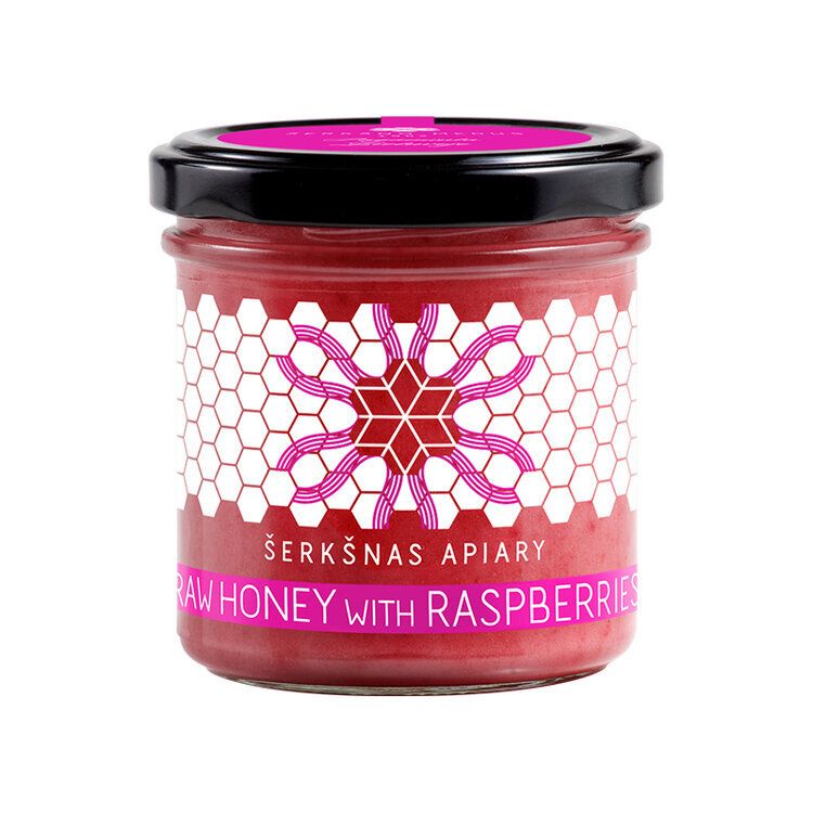 Raw Honey With Raspberries $3.95