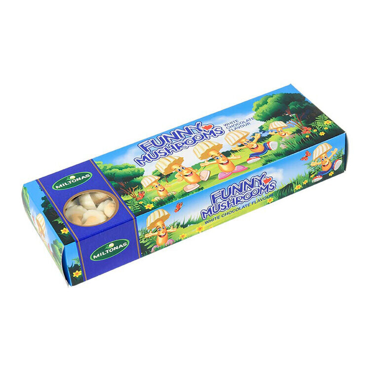 Miltonas White Chocolate Flavored Funny Mushrooms Cookies $2.30