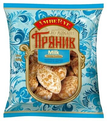 Honey Prianiki Milk 400g 16cs Lithuania $2.20