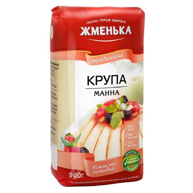 Zhmenka Semolina 900g $1.80