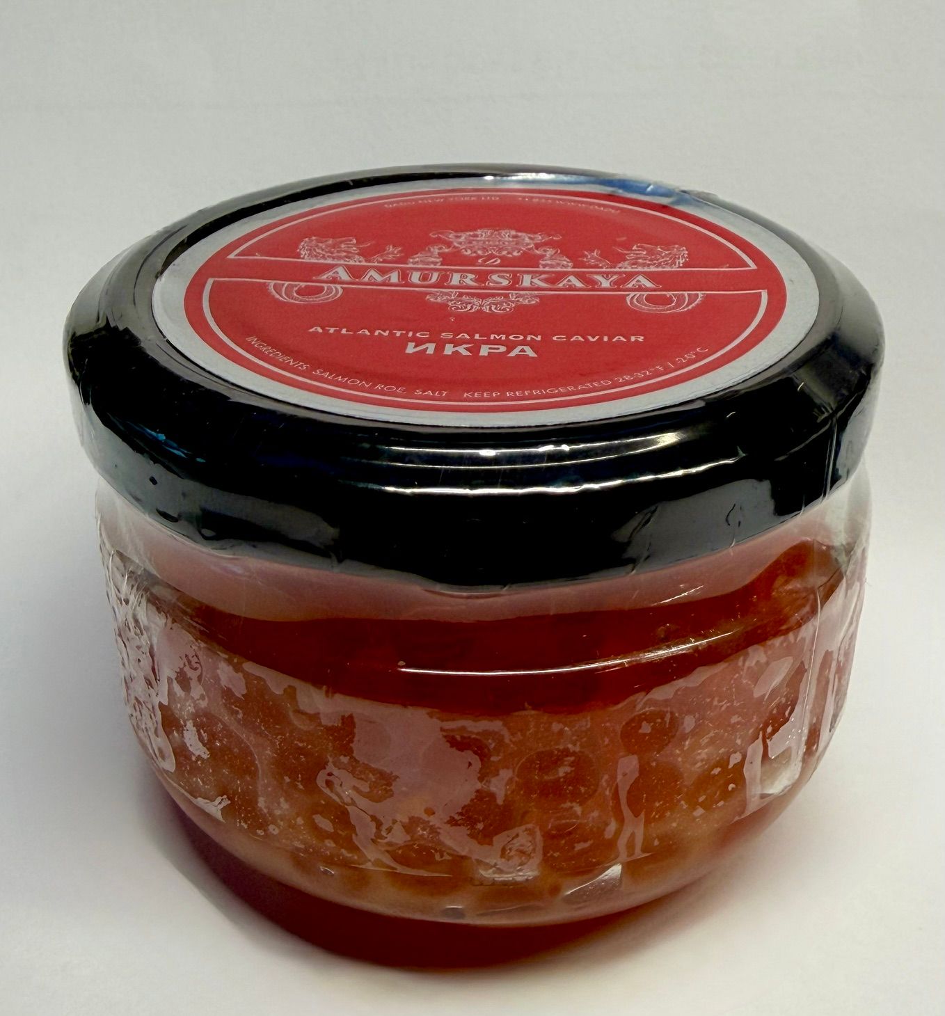 Salmon Caviar "Amurskayaskaya" 100g $13.00