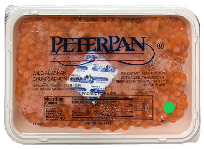 PeterPAN Chum #1 Salmon Caviar (green) 1kg per lb $51.75