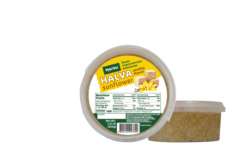 Sunflower halva vanilla "Norsu" 550g $2.25