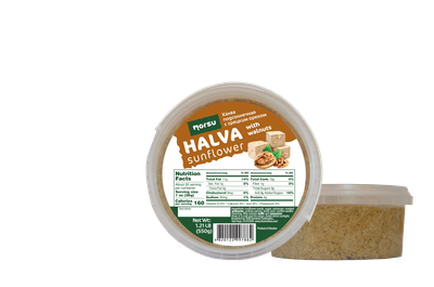 Sunflower halva with walnuts "Norsu" $2.25