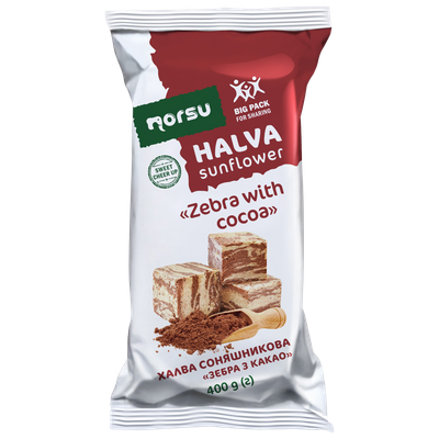 Sunflower halva with Cocoa "Norsu" $1.45