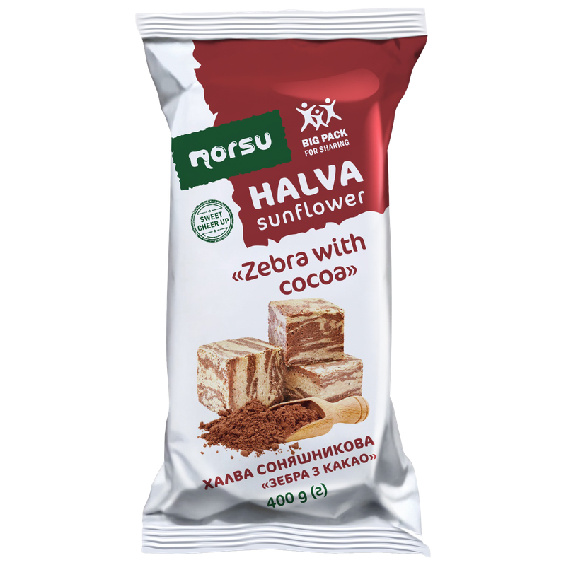 Sunflower halva with Cocoa "Norsu" $1.45