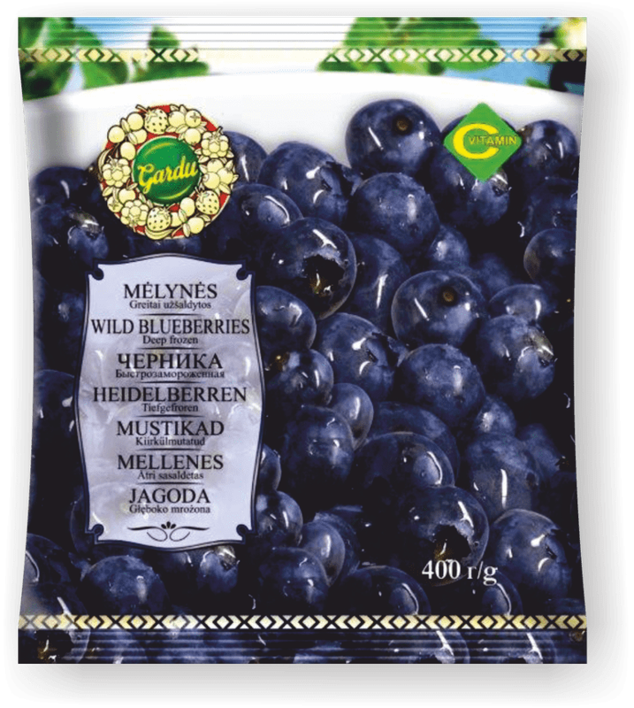 Frozen Wild Blueberries "Vetrija" 400g $3.95