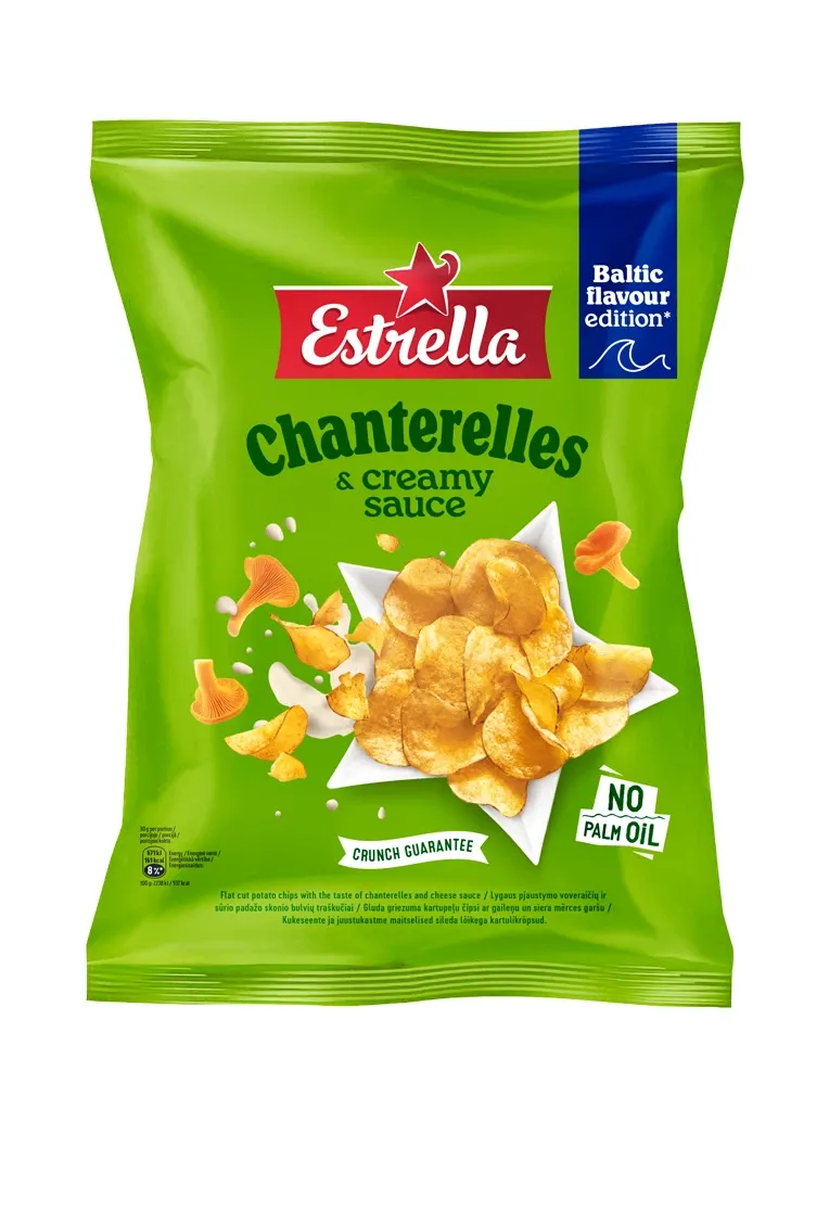 Estrella Chanterelle and Cheese sauce Potato Chips $3.50