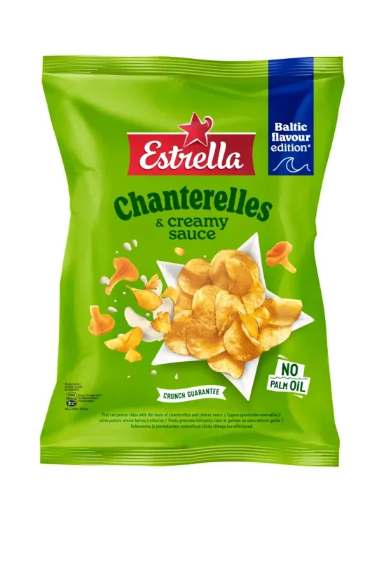 Estrella Chanterelle and Cheese sauce Potato Chips $3.50