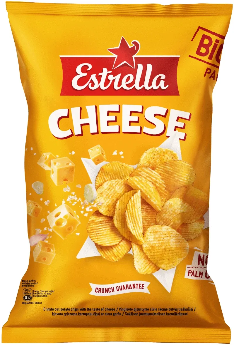 Estrella Cheese Taste Potato Chips $3.30
