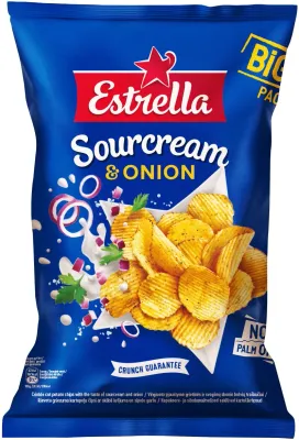 Estrella Sour cream and Onion Taste Potato Chips $3.30