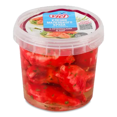 Vici Formed Surimi Imitation Crab Claws in oil $4.75