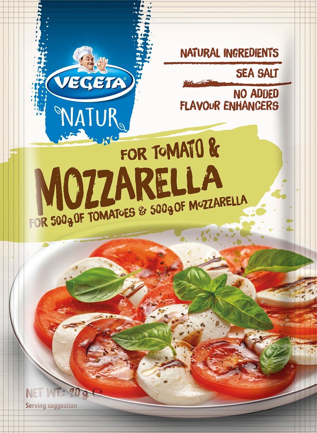 Vegeta Natur Spices for TOMATO AND MOZARELLA SALAD $0.65