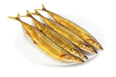 Cold Smoked Cleaned Saury Head On $6.95 lb