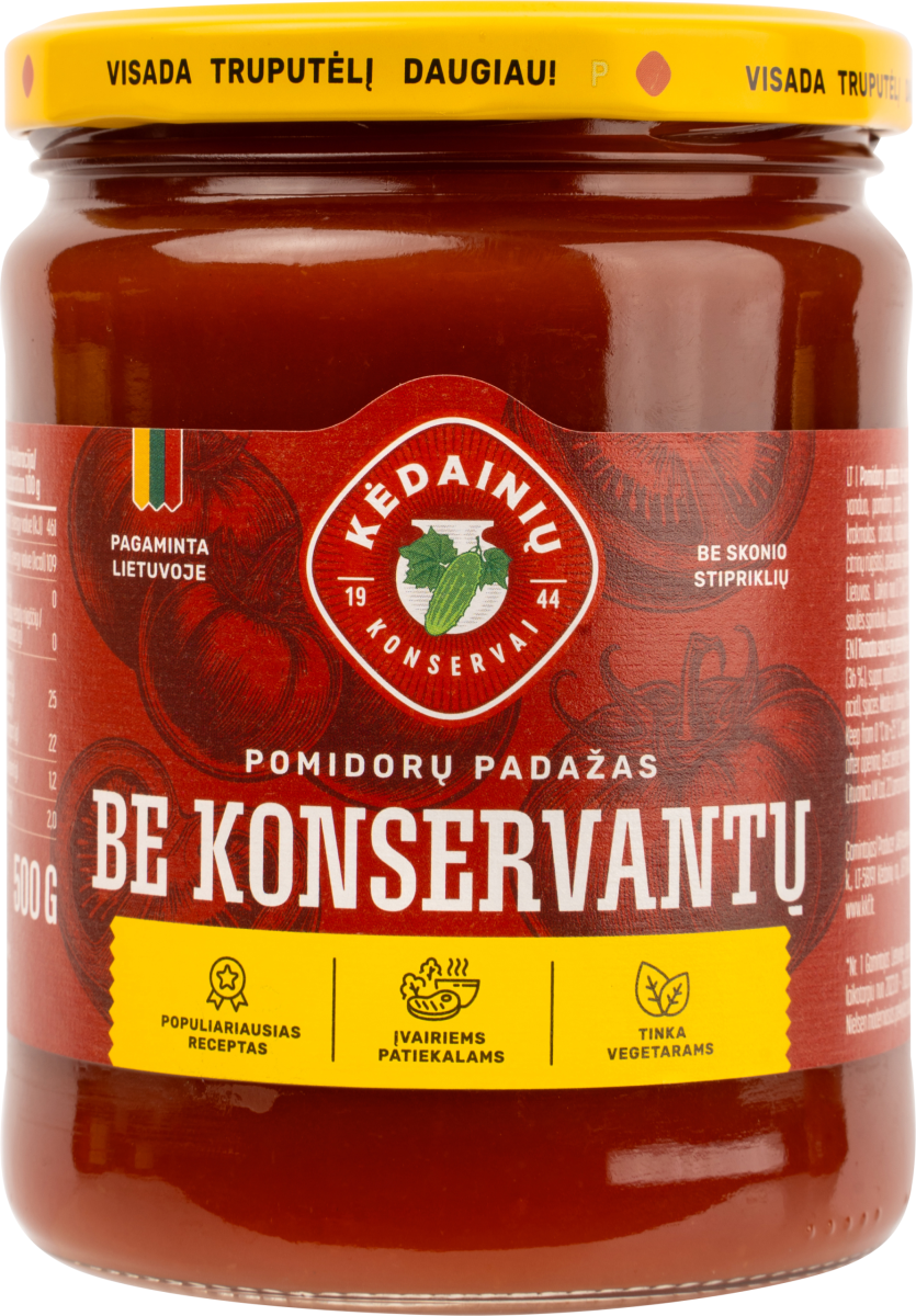 Kedainiu Tomato Sauce Without Preservatives $2.80