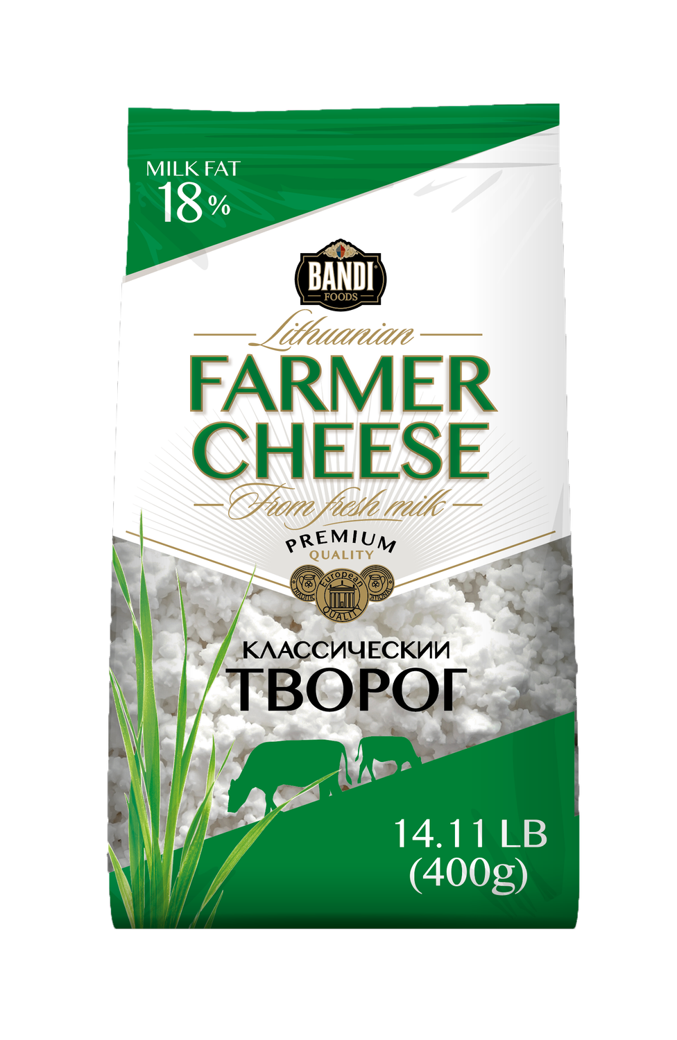 Bandi Farmer Cheese 18% 400g $5.35