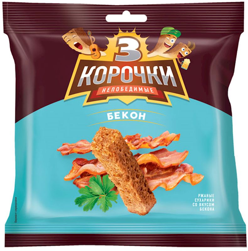 Suhariki "3 KOROCHKI" Bacon Flavor$0.90