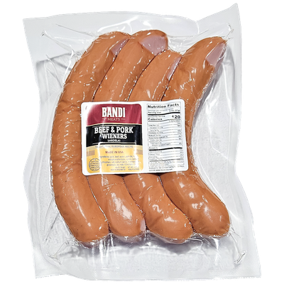 "BANDI MEATS" Beef &amp; Pork Wieners $ 4.50