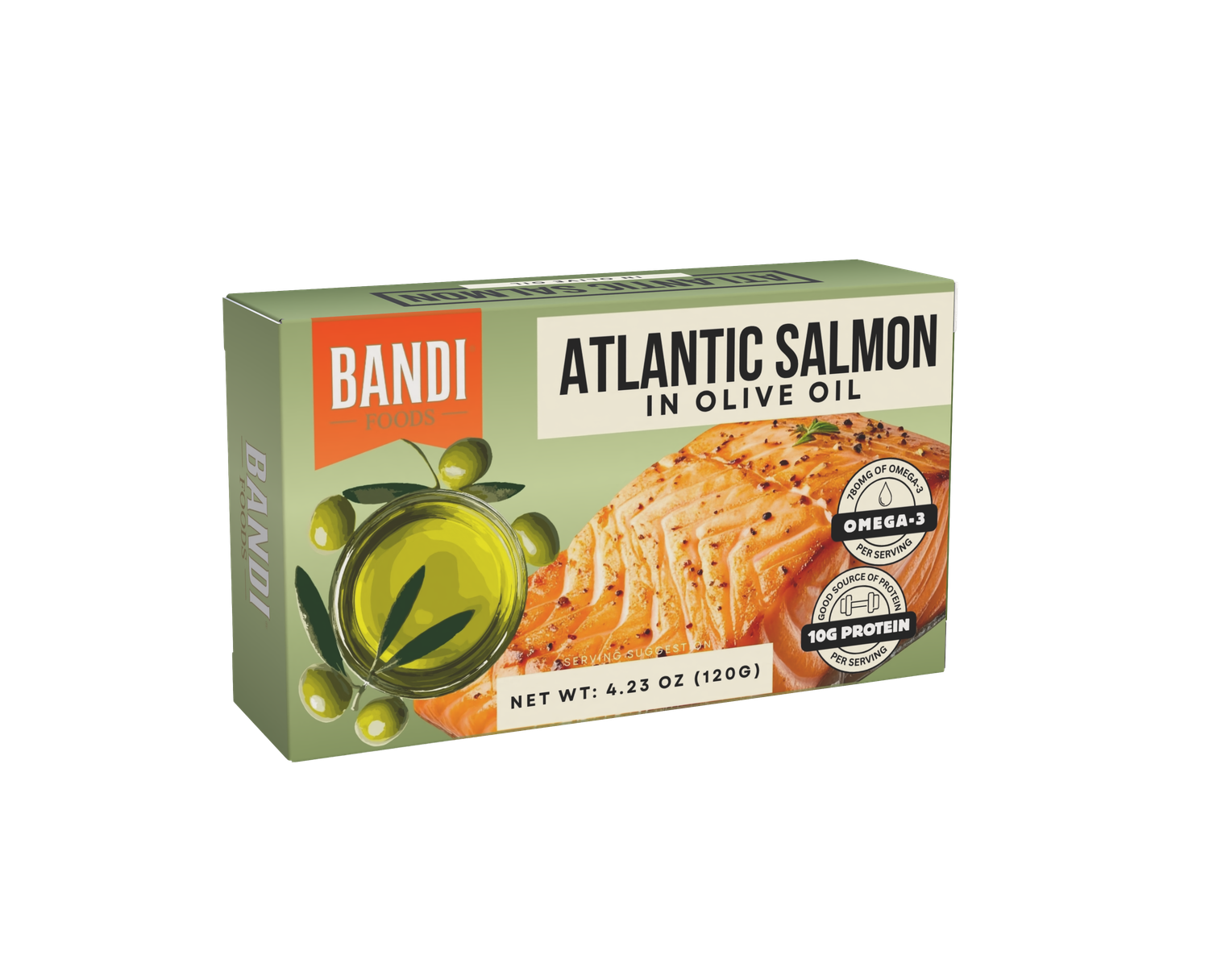 BANDI Atlantic Salmon in Olive Oil $2.70