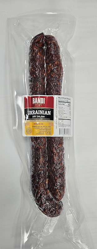 "BANDI MEATS" Ukrainian Dry Salami $8.75