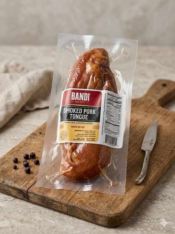 "BANDI MEATS" Smoked Pork Tongue $5.20