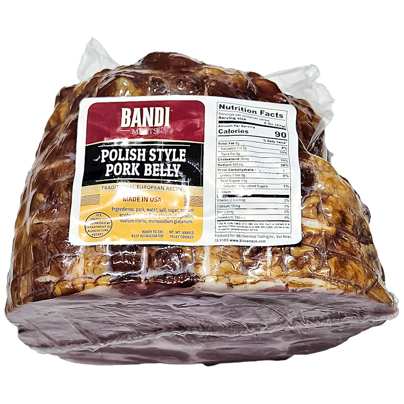 "BANDI MEATS" Polish Style Pork Belly (Baleron) $5.20