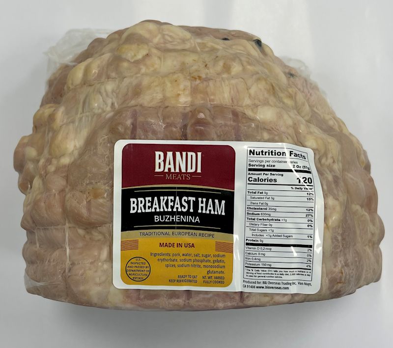 "BANDI MEATS" Buzenina Cooked Garlic Ham $5.00