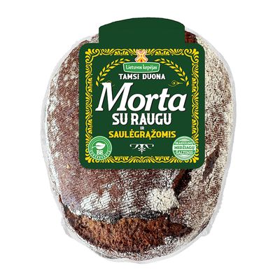 "Morta" Dark Rye Sourdough Bread with Sunflower Seeds $3.20