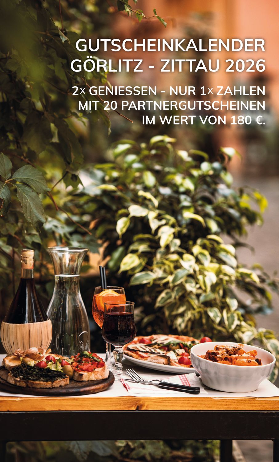 Der Gutscheinkalender Görlitz-Zittau 2026 Der Gutscheinkalender Görlitz-Zittau 2026