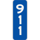 911 Address Sign