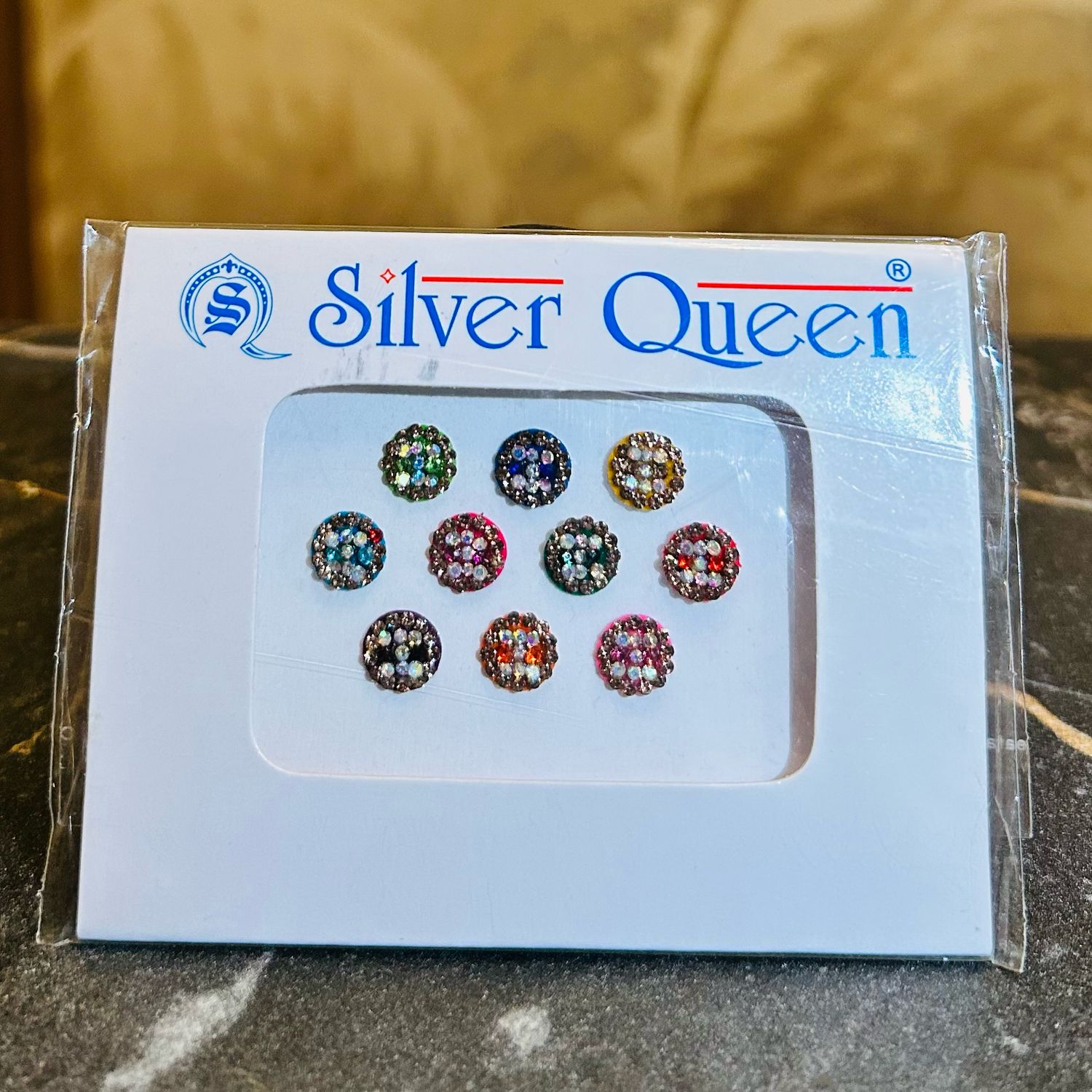 Bindiya rond meerdere kleuren (10 stuks)