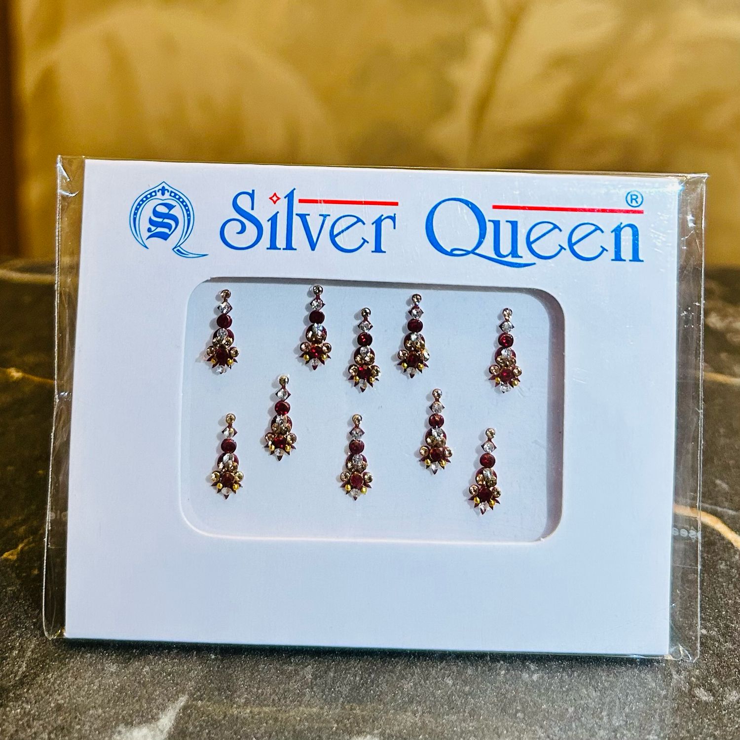 Bindiya bordeaux (10 stuks)